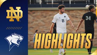 Matthew Roou is HIM 3 Goals vs Cougars  Highlights vs Chicago State  Notre Dame Mens Soccer [upl. by Ericka]