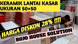 KERAMIK LANTAI UKURAN 50×50 MERK ROMAN  agung anjar [upl. by Mickelson101]