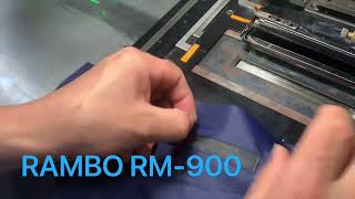 RAMBO RM900Automatic pocket welting machine with laser cutter pocket with zipper [upl. by Rexford]