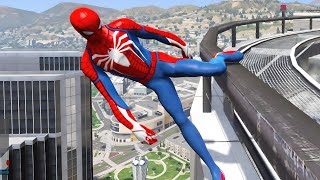 GTA 5 Spider Man Ragdolls Fails Funny Moments Ragdolls Compilation [upl. by Niras]