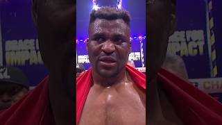 🥹 Emotional Francis Ngannou interview after defeating Renan Ferreira at battleofthegiants [upl. by Allecnirp575]