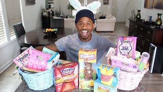 Trying All The NEW Easter Candy AND EVERY Peeps Flavor  Alonzo Lerone [upl. by Horwath]