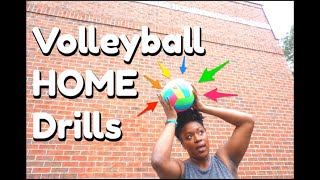 AT HOME Wall VOLLEYBALL DRILLS  ⎮KOKO VOLLEY [upl. by Birdella]