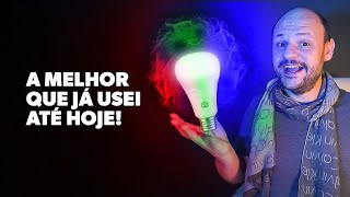 Lâmpada Inteligente Positivo RGB  Plus 12W WiFi é boa e vale a pena Review [upl. by Aniryt]