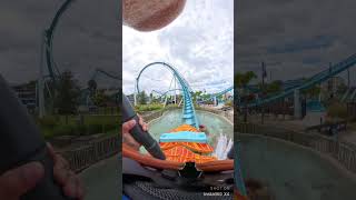 Pipeline at Sea World Orlando themepark seaworld pipeline rollercoaster insta360x4 [upl. by Razid]