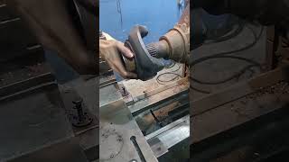 EMBUCHAMENTO DO FLANGE machine torno tornocnc minitorno welding tornomecanico automobile [upl. by Uamak]