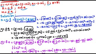 Solucion de Multiplicacion de numeros complejos algebra [upl. by Nivad]