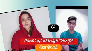 Chitrali Tiktok girl VS Chitrali boy Promote Walan ta [upl. by Idissac943]