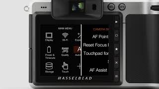 Hasselblad X1D EVF Tutorial Touchpad Controls [upl. by Nashbar]