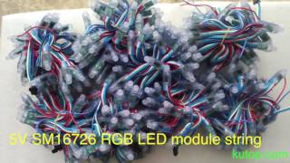 5V SM16726 RGB LED module string  kutopcom [upl. by Essile596]