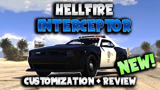 Gauntlet Hellfire Police Interceptor  Customization  Review  GTA Online [upl. by Allehcram]