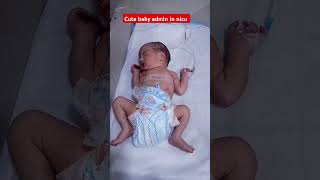 Cute baby admint in hospital neonate baby cutebaby newchild [upl. by Boff326]