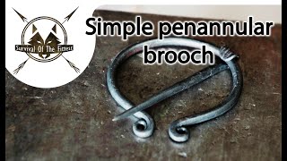 Hand forged penannular brooch  Survival of the Fittest survivingtheforge [upl. by Barthel]