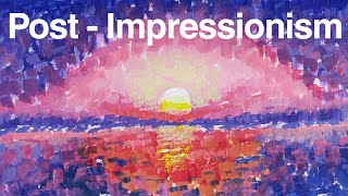 PostImpressionist art for beginners  Demo tutorial on PostImpressionism [upl. by Amoreta227]