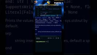 ✅ ¡APRENDE con PYTHON Descubre Tipos de Datos Numéricos PARTE 1 programming python programacion [upl. by Jamnis]