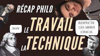 Le travail et La Technique  Récap philo [upl. by Eanyl]