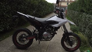 Yamaha Wr 125 X sound LeoVince full Without DB killer [upl. by Jollanta]