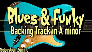 Blues amp Funky Backing Track in A minor  SZBT 1041 [upl. by Vial]