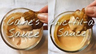 How to make homemade Canes Sauce and Chicfila sauce  Super easy [upl. by Diet514]