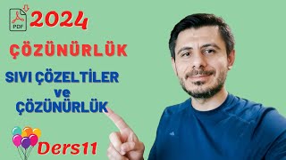 Sıvı Çözeltiler ve Çözünürlük  Çözünürlük 11 [upl. by Ahsemo656]