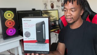 NETGEAR Nighthawk DOCSIS 31 Cable Modem  Unboxing amp Installing Replacing Xfinity ModemRouter [upl. by Hairym]