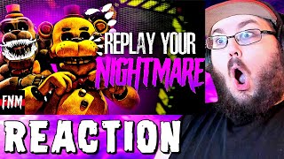 FNAF SONG quotReplay Your Nightmarequot quotPurplequot amp quotRabbit Holequot ANIMATED FNAF SONG COLLAB REACTION [upl. by Kippy45]