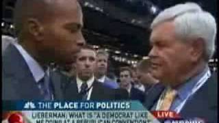 Newt Gingrich Slams Reporter Ron Allen About Sarah Palin [upl. by Llerreg]