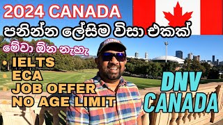 කැනඩා පනින්න ලේසිම විසා එකක්  Canada Visa 2024  Sinhala  Yakagewada [upl. by Akenom]