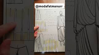 PİLELİ TAKIM KALIBI 📏✂️📐Modafatmanurr fashiondesigner dikiş kup belpensi gömlek pile [upl. by Ahsetel847]