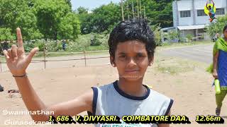 Triple Jump Girls U20 Divyasri Wins Gold Medal Tamil Nadu Inter Dt Junior meet 2024 [upl. by Ecnerrat]