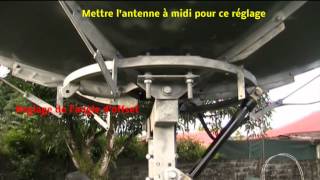 Install  Align a prime focus antenna mobile [upl. by Wera]