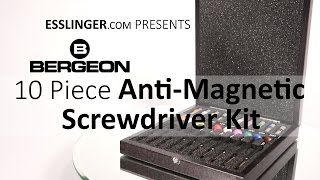 10 PieceBergeon 8899 AntiMagnetic Screwdriver Kit [upl. by Bigelow218]