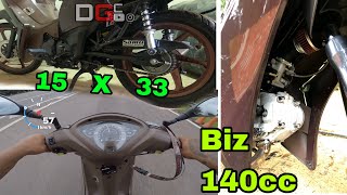 TOP SPEED Biz 125 com 4mm 🛵💨 EPISÓDIO 19 [upl. by Townshend]