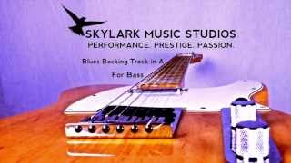 12 Bar Chicago Blues  Backing Track in A for Bass [upl. by Neetsuj479]