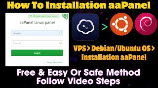 How To Installation aaPanel On VPS Ubuntu or Debian OS  Own Hosting Server  SHARPSHOOTERLITECOM [upl. by Ruhtracm379]