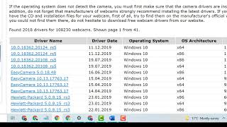 Webcam Driver Windows 10 11 [upl. by Terra]