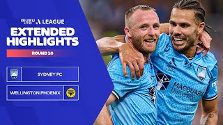 Sydney FC v Wellington Phoenix  Extended Highlights  Isuzu UTE ALeague 202324  Round 10 [upl. by Cordova985]