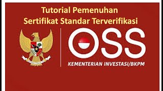 Tutorial Pemenuhan Sertifikat Standar Terverifikasi OSS RBA [upl. by Felicity]