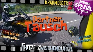 🏍️ Partnertausch ✫ Fritze heizt die Zwiebacksäge und Junior seine Dicke ☀ Motovlog Spezial [upl. by Huan]