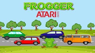 Frogger Atari 2600 Gameplay No Commentary [upl. by Epstein505]