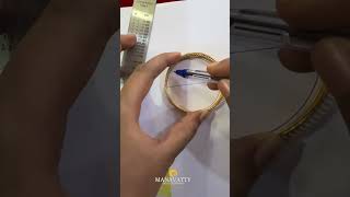 Own factory electroplated wtsp 8304018319 manavattygoldcoveringesale imitationgold banglesize [upl. by Ecnatsnoc]