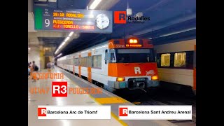 Megafonia S447 R3 Rodalies PuigcerdaEntre Barcelona Arc de TriomfBarcelona Sant Andreu Arenal [upl. by Richman]