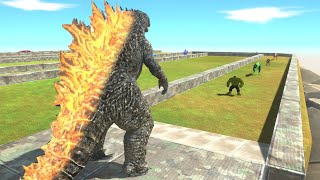 New Godzilla Death Run Tour  Animal Revolt Battle Simulator [upl. by Tadich]