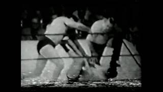 Bronco Bronko Lubich vs Jack Allen 1950s professional wrestling Chicago [upl. by Oicnerolf]