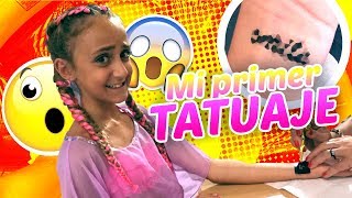 MI PRIMER TATUAJE 😱 ME HAGO UN TATUAJE con Zarola Kids y Aitana amp Compañia  Silvia Sánchez [upl. by Frymire87]