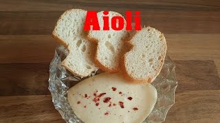 Aioli Dip ganz einfach und schnell selber machen sehr lecker  Frank grillt [upl. by Llerrac]