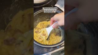 Packing school lunch for my kid carbonara macandcheese fypシ゚viral short lunchboxrecipe [upl. by Elwaine]