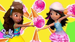 Polly Pocket Full Episodes  Crazy Ice Cream Adventures  Kids Movies [upl. by Aneled]