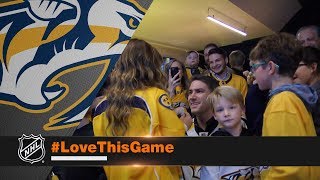 Viktor Arvidsson assists in surprise wedding proposal [upl. by Matthieu342]