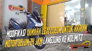 Pemasangan Shock OHLINS Ban Battlax dan Master Rem KTC Pada Yamaha Lexi 125 [upl. by Primrosa517]